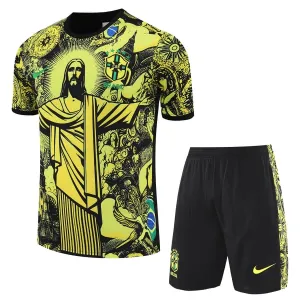 Dječji Brazil Dres i šorc 2024 Žuta Specijalno izdanje