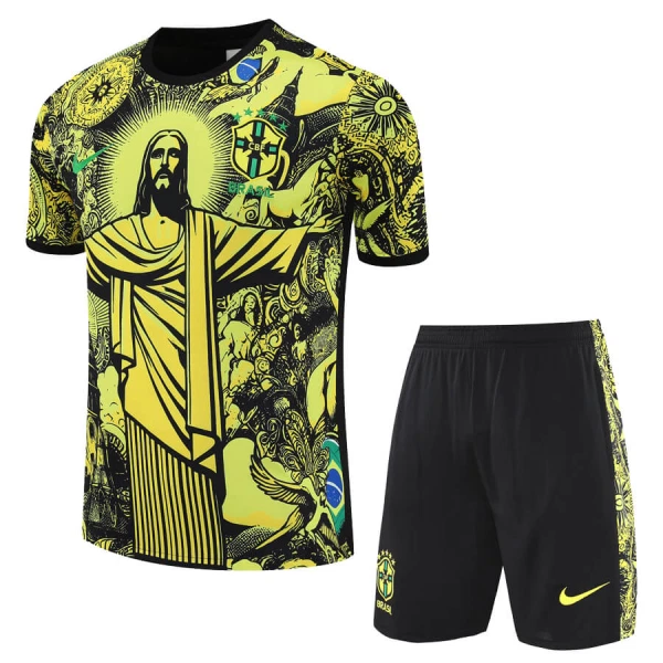 Dječji Brazil Dres i šorc 2024 Žuta Specijalno izdanje