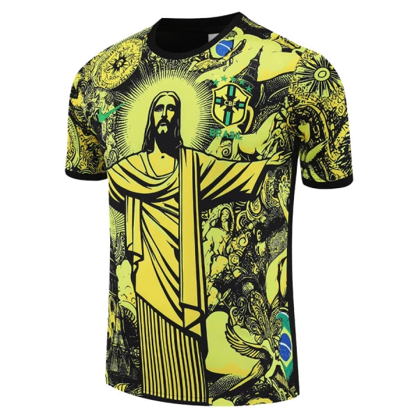 Dječji Brazil Dres i šorc 2024 Žuta Specijalno izdanje