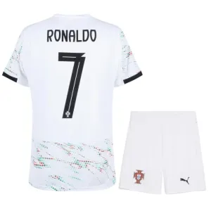 Dječji Portugal Cristiano Ronaldo 7 Gostujući Dres i šorc 2025
