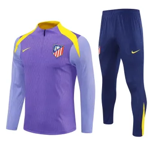 Atlético Madrid Trening sweatshirt i hlače komplet Četvrtina Zip 2025/26 Ljubičasta
