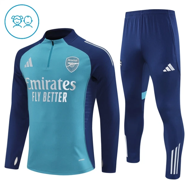 Dječji Arsenal Trening sweatshirt i hlače komplet Četvrtina Zip 2025/26 Plava
