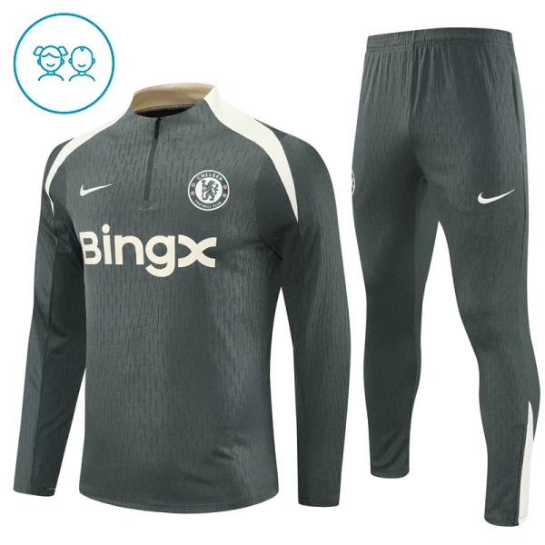 Dječji Chelsea Trening sweatshirt i hlače komplet Četvrtina Zip 2025/26 Siva