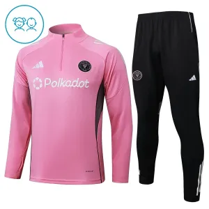 Dječji Inter Miami CF Trening sweatshirt i hlače komplet Četvrtina Zip 2025/26 Roza