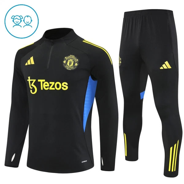 Dječji Manchester United Trening sweatshirt i hlače komplet Četvrtina Zip 2025/26