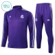 Dječji Real Madrid Trening sweatshirt i hlače komplet Četvrtina Zip 2025/26 Ljubičasta