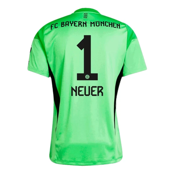 FC Bayern München Manuel Neuer 1 Golman Dres 2025/26 Zelena