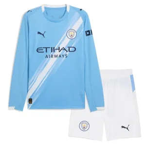 Dječji Manchester City Domaći Dres i šorc 2025/26 - Dugi rukavi