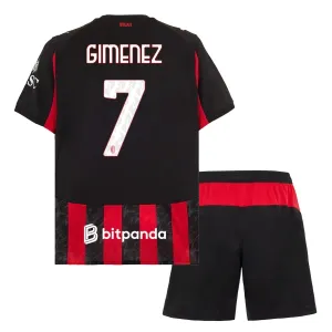 Dječji AC Milan Santiago Gimenez 7 Domaći Dres i šorc 2025/26