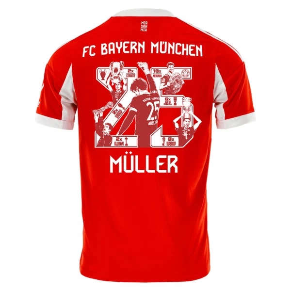 FC Bayern München Thomas Müller 25 Domaći Dres 2025/26 Specijalno izdanje