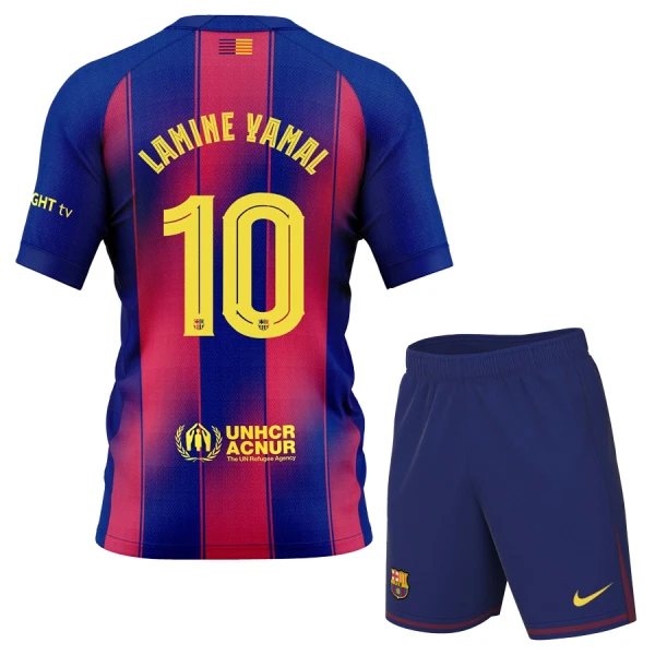 Dječji FC Barcelona Lamine Yamal 10 Domaći Dres i šorc 2025/26
