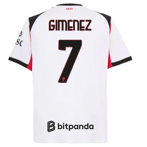 AC Milan Santiago Gimenez 7 Gostujući Dres 2025/26