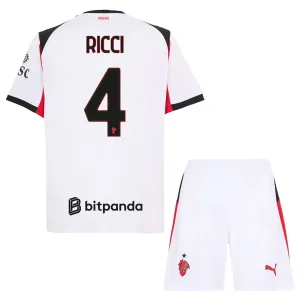Dječji AC Milan Ricci 4 Gostujući Dres i šorc 2025/26