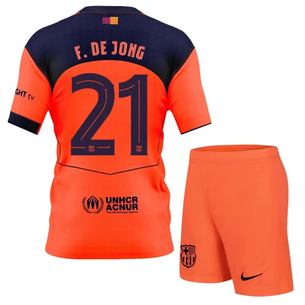Dječji FC Barcelona Frenkie de Jong 21 Treći Dres i šorc 2025/26