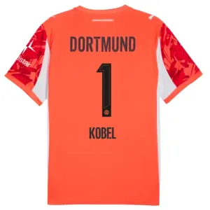 Borussia Dortmund Gregor Kobel 1 Golman Dres 2025/26 Crvena