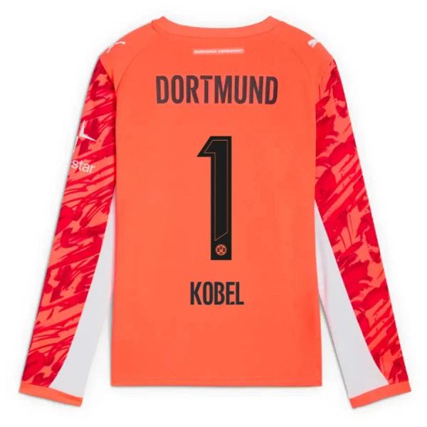 Borussia Dortmund Gregor Kobel 1 Golman Dres 2025/26 Crvena - Dugi rukavi