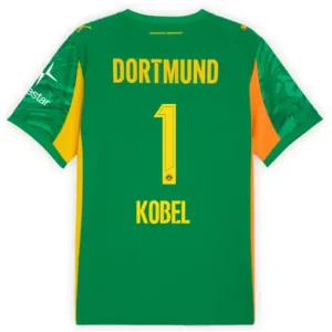 Borussia Dortmund Gregor Kobel 1 Golman Dres 2025/26 Zelena