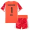 Dječji Borussia Dortmund Gregor Kobel 1 Golman Dres i šorc 2025/26 Crvena