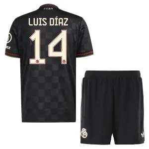 Dječji FC Bayern München Luis Díaz 14 Treći Dres i šorc 2025/26