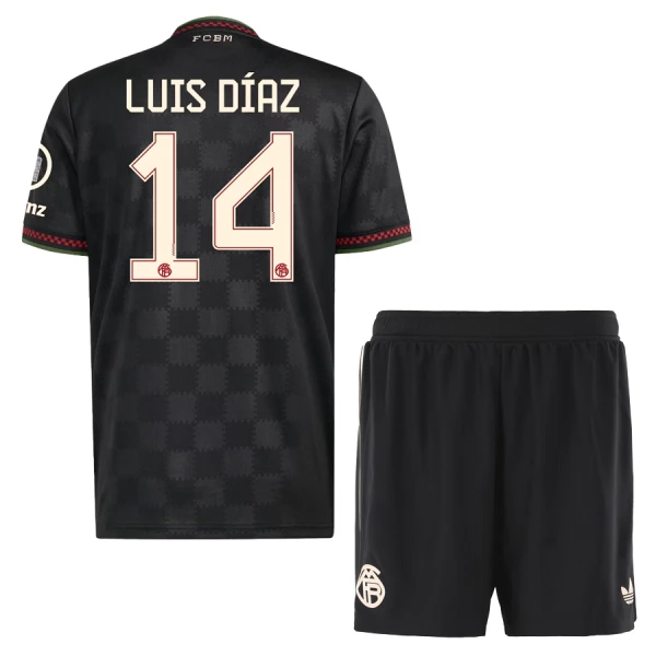 Dječji FC Bayern München Luis Díaz 14 Treći Dres i šorc 2025/26