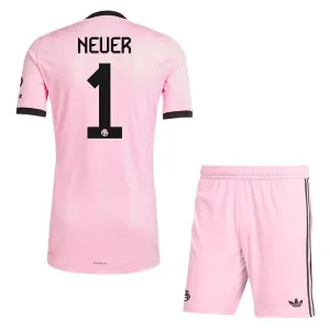 Dječji FC Bayern München Manuel Neuer 1 Golman Dres i šorc 2025/26 Roza