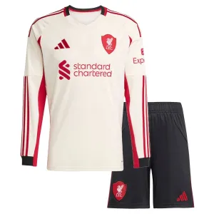 Dječji Liverpool Gostujući Dres i šorc 2025/26 - Dugi rukavi
