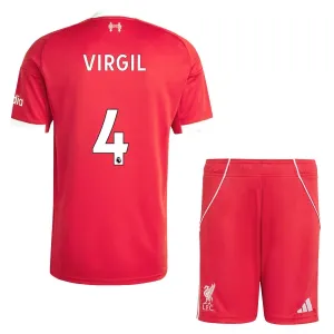 Dječji Liverpool Virgil van Dijk 4 Domaći Dres i šorc 2025/26