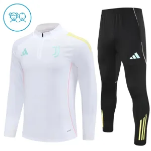 Dječji Juventus Trening sweatshirt i hlače komplet Četvrtina Zip 2025/26 Bijela