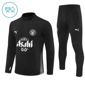 Dječji Manchester City Trening sweatshirt i hlače komplet Četvrtina Zip 2025/26 Crna