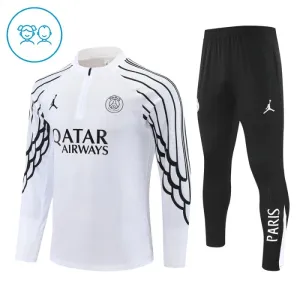 Dječji Paris Saint-Germain Trening sweatshirt i hlače komplet Četvrtina Zip 2025/26 Bijela