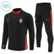 Dječji Portugal Trening sweatshirt i hlače komplet Četvrtina Zip 2025/26 Crna