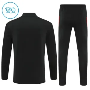Dječji Portugal Trening sweatshirt i hlače komplet Četvrtina Zip 2025/26 Crna