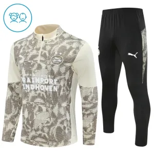 Dječji PSV Eindhoven Trening sweatshirt i hlače komplet Četvrtina Zip 2025/26 Siva