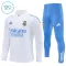 Dječji Real Madrid Trening sweatshirt i hlače komplet Četvrtina Zip 2025/26 Bijela