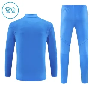 Dječji Real Madrid Trening sweatshirt i hlače komplet Četvrtina Zip 2025/26 Plava