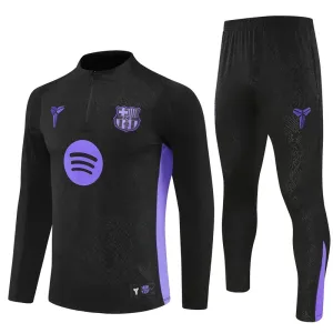 FC Barcelona Trening sweatshirt i hlače komplet Četvrtina Zip 2025/26 Crna