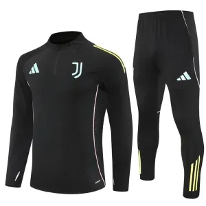 Juventus Trening sweatshirt i hlače komplet Četvrtina Zip 2025/26 Crna