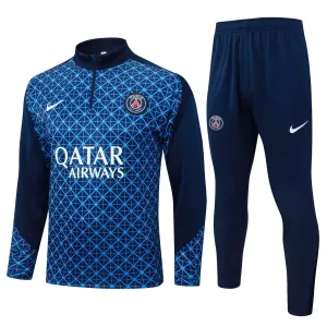 Paris Saint-Germain Trening sweatshirt i hlače komplet Četvrtina Zip 2025/26 Plava