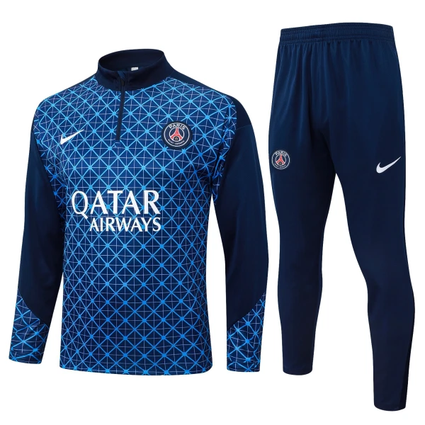 Paris Saint-Germain Trening sweatshirt i hlače komplet Četvrtina Zip 2025/26 Plava