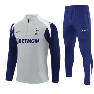 Tottenham Hotspur Trening sweatshirt i hlače komplet Četvrtina Zip 2025/26 Siva