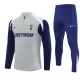Tottenham Hotspur Trening sweatshirt i hlače komplet Četvrtina Zip 2025/26 Siva