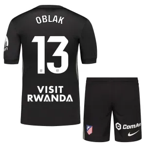 Dječji Atlético Madrid Jan Oblak 13 Golman Dres i šorc 2025/26 Crna