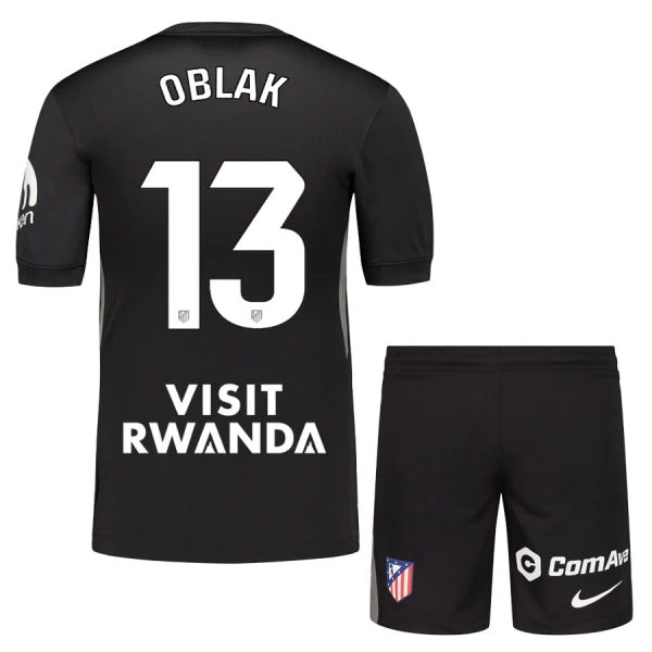 Dječji Atlético Madrid Jan Oblak 13 Golman Dres i šorc 2025/26 Crna
