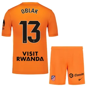 Dječji Atlético Madrid Jan Oblak 13 Golman Dres i šorc 2025/26 Narančasta