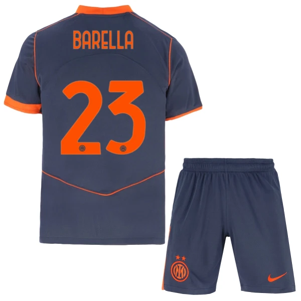 Dječji Inter Milan Nicolò Barella 23 Treći Dres i šorc 2025/26