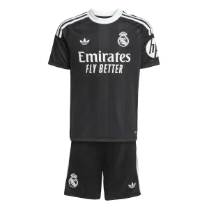 Dječji Real Madrid Golman Dres i šorc 2025/26 Crna