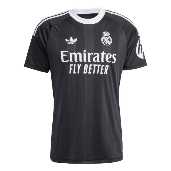Dječji Real Madrid Thibaut Courtois 1 Golman Dres i šorc 2025/26 Crna