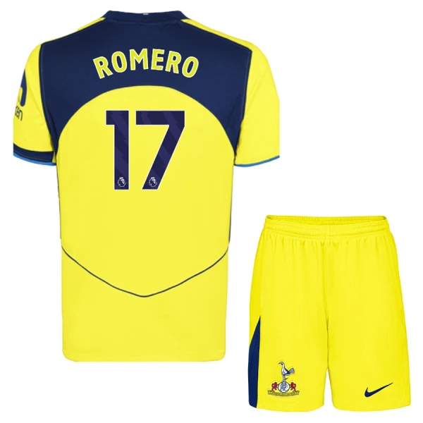 Dječji Tottenham Hotspur Cristian Romero 17 Treći Dres i šorc 2025/26