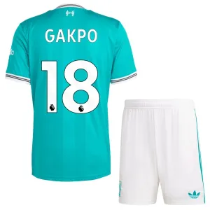 Dječji Liverpool Cody Gakpo 18 Treći Dres i šorc 2025/26