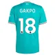 Dječji Liverpool Cody Gakpo 18 Treći Dres i šorc 2025/26
